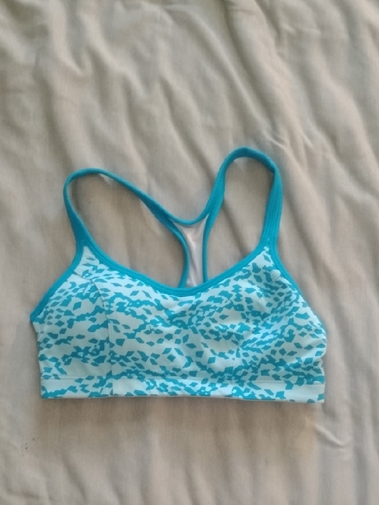 Champion Other - Champion White Sports Bra with Turquoise Trim